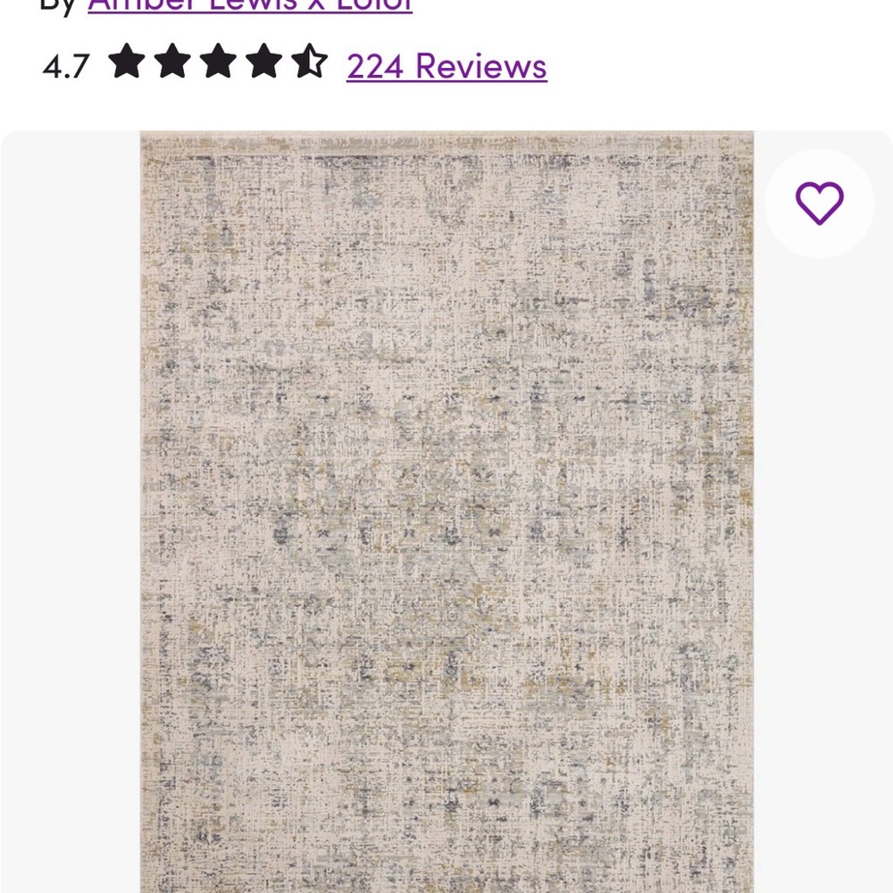 Cream and Gray Area Rug
